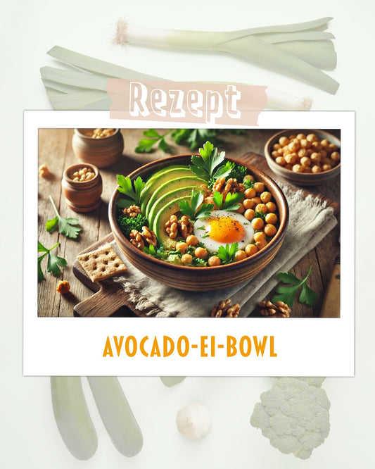 Avocado-Ei-Bowl mit Kichererbsen
