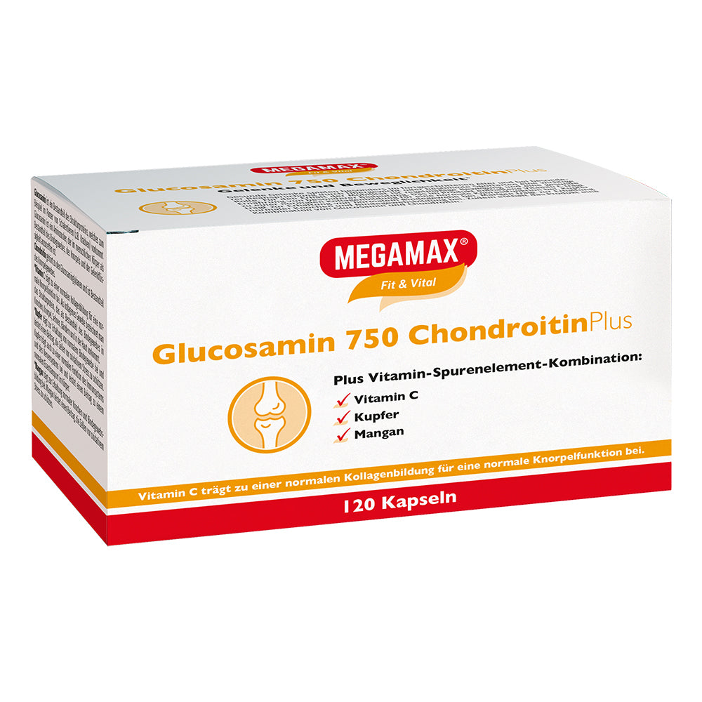 Glucosamin Chondroitin Schachtel mit 120 Kapseln zur Unterstützung der Gelenke