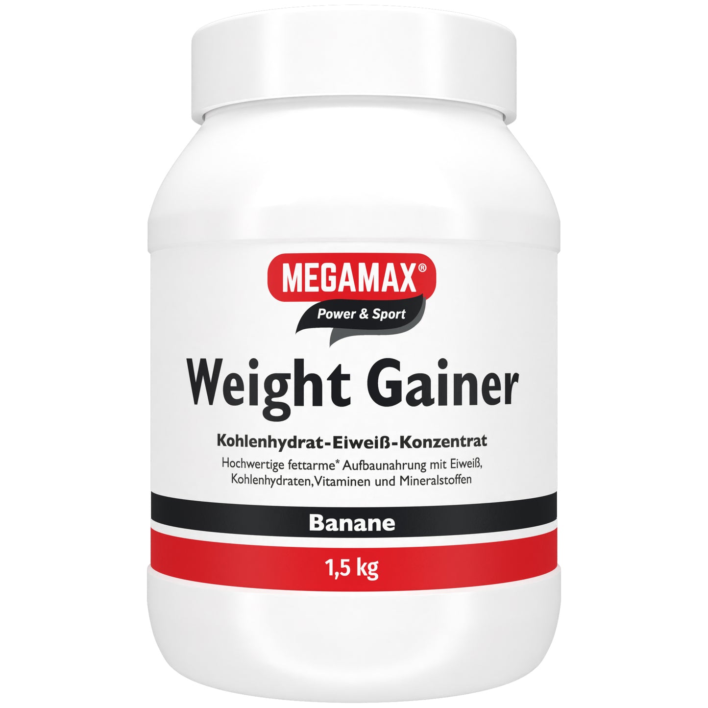 Weight Gainer Banane 1,5 kg Dose Proteinpulver für gezielten Muskelaufbau und Gewichtszunahme