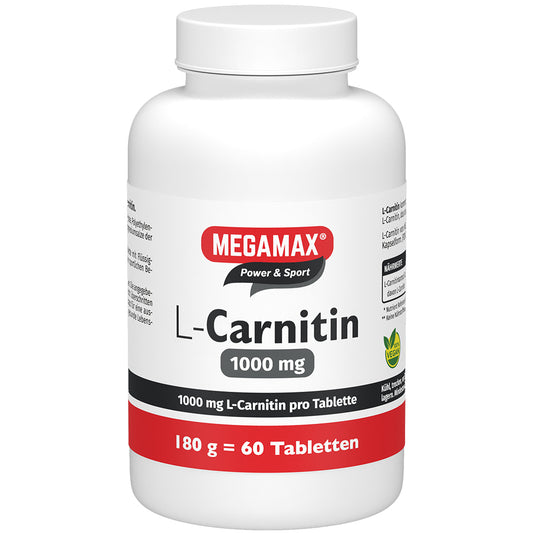 L-Carnitin 100 mg 60 Tabletten Dose zum Muskelaufbau