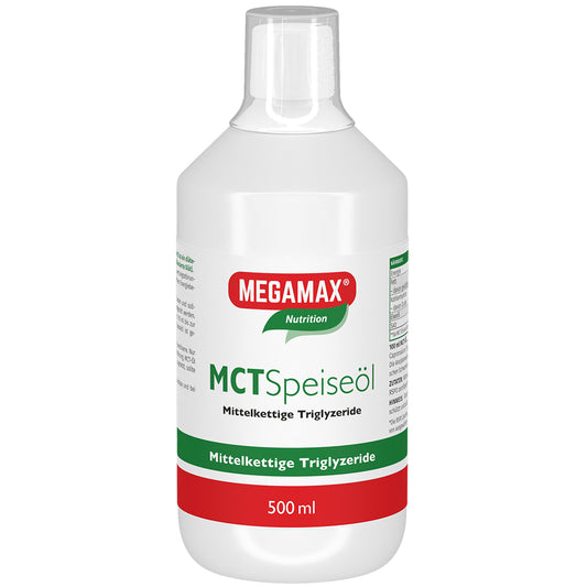 Megamax MCT Öl Mittelkettige Triglyzeride 500 ml Flasche