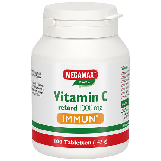 Vitamin C retard Tabletten 100 Stück Dose zur Unterstützung des Immunsystems