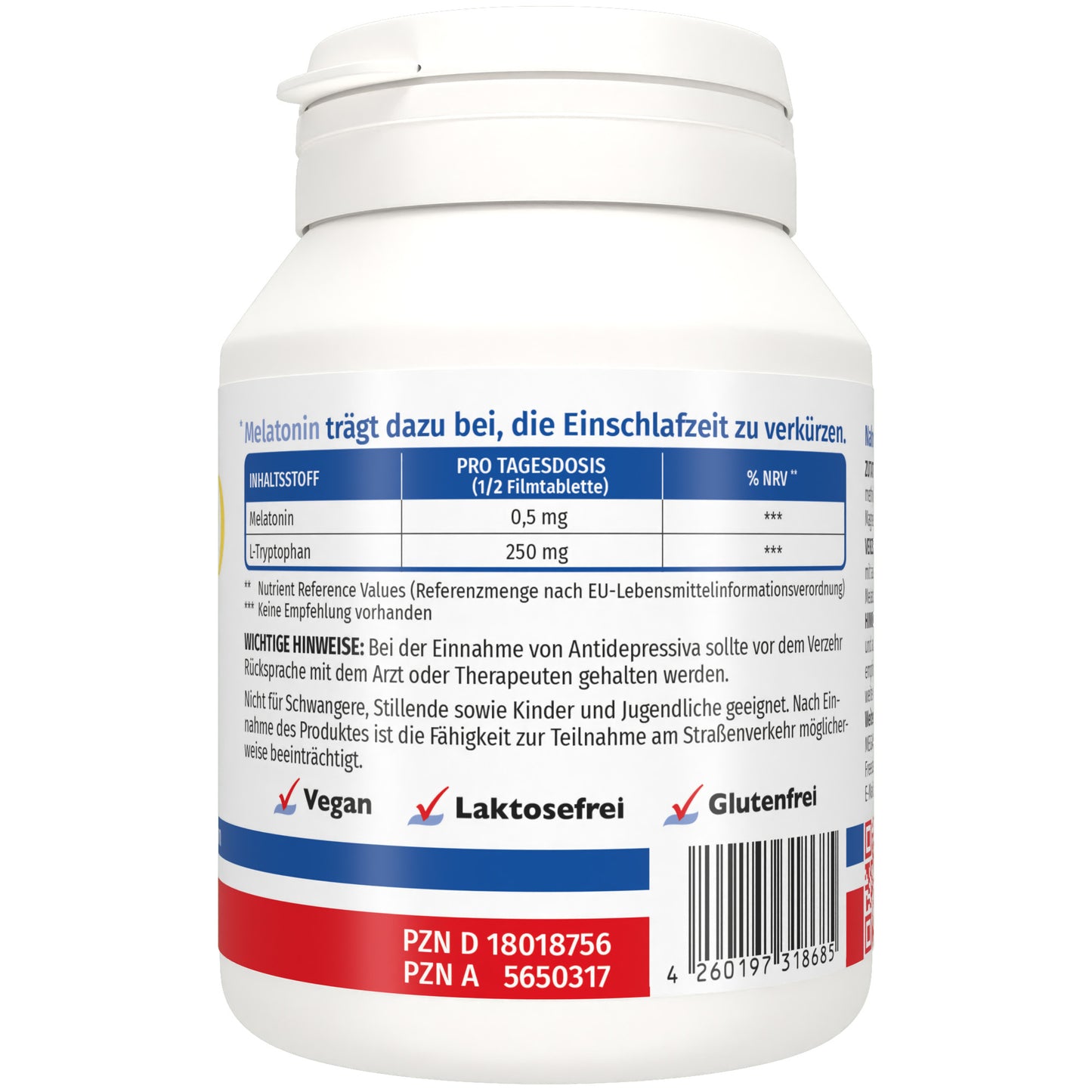 Megamax Schlafgut Dose Rückseite