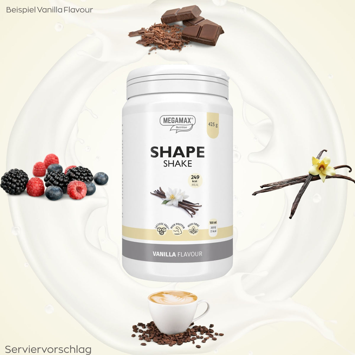 Verschiedene Geschmacksrichtungen Shape Shake MEGAMAX Nutrition