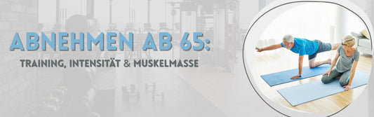 Abnehmen ab 65, älteres Pärchen trainiert auf Matte