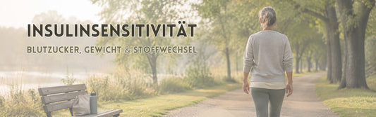 Frau spaziert im Park
