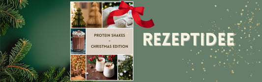 Weihnachtlicher Hintergrund mit kleinen Bildern von Weihnachtsdesserts