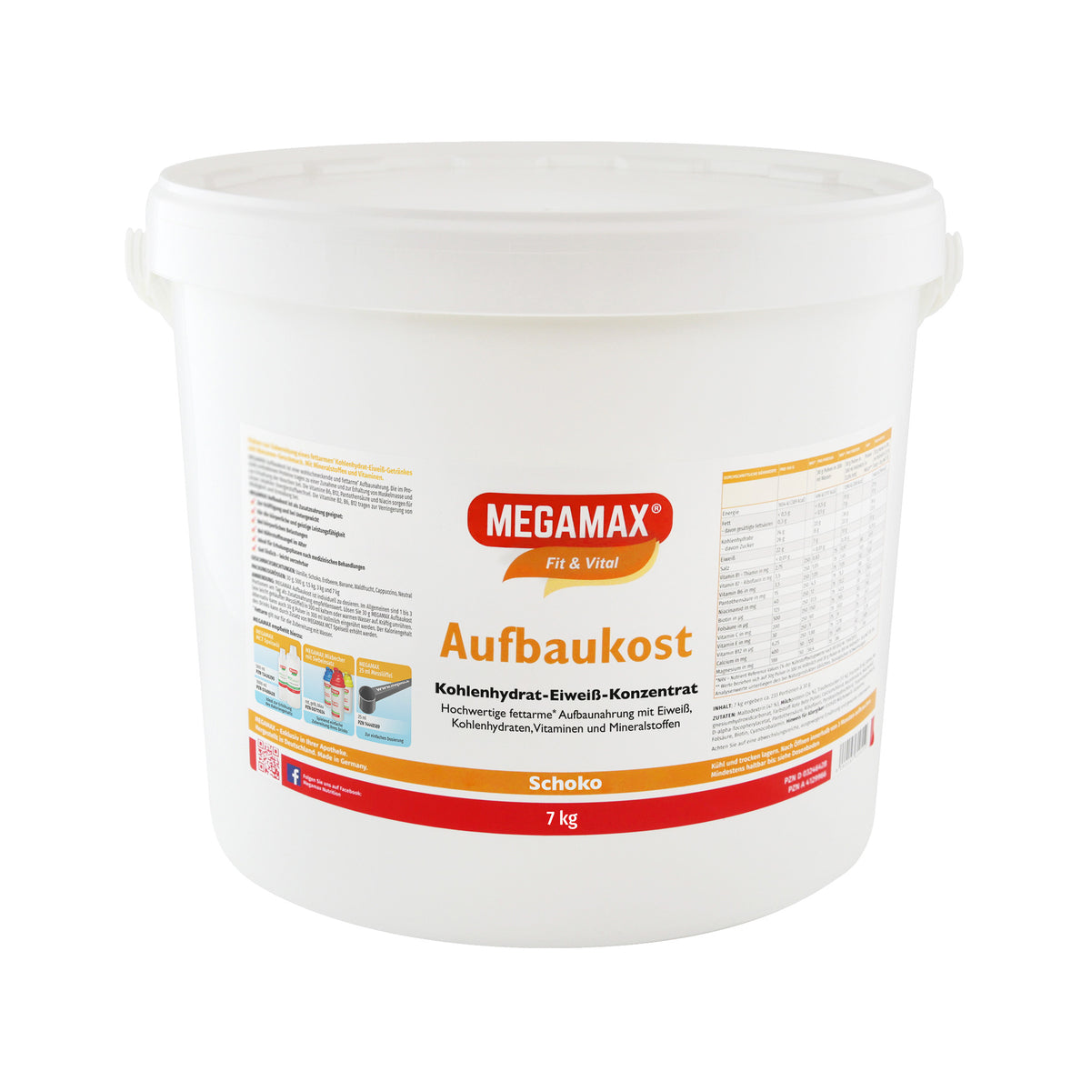 Aufbaukost Schoko 7 kg Eimer MEGAMAX