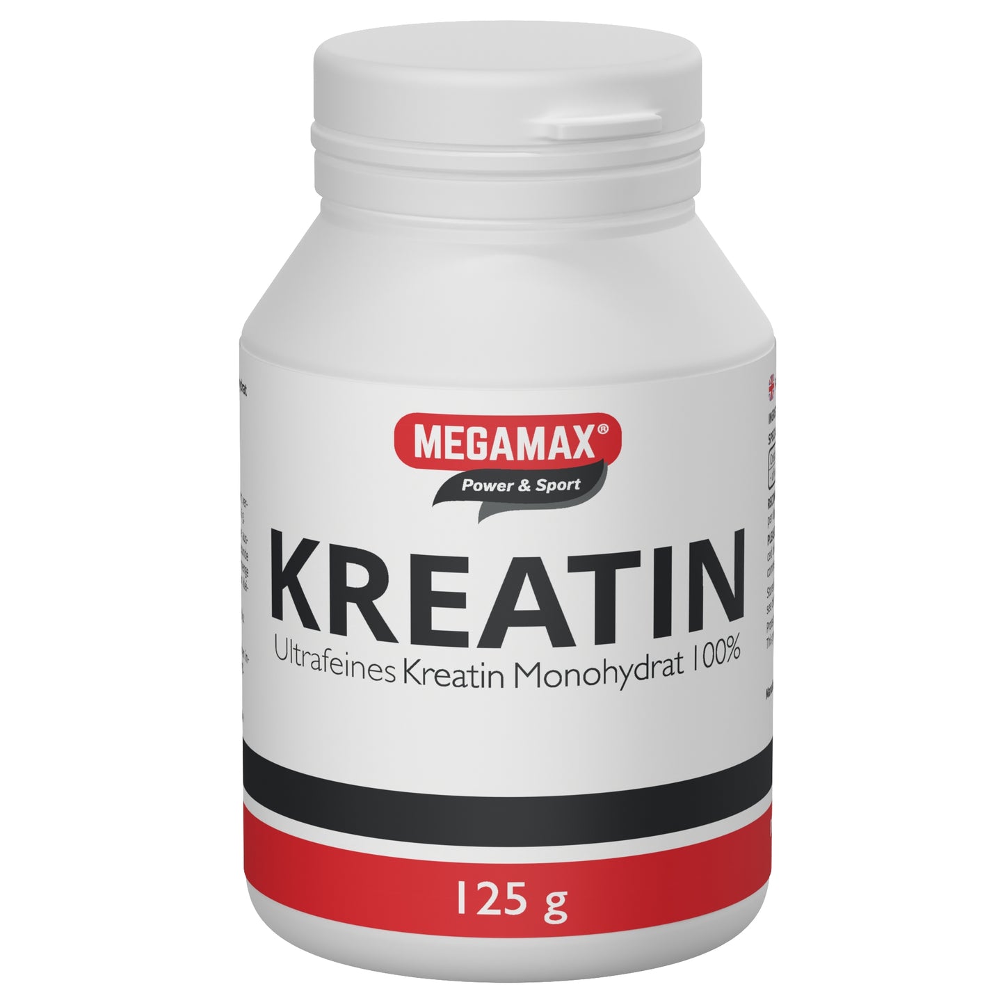 ultrafeines Kreatin Monohydrat 100 % 125 g – Creatin‑Pulver für Muskelaufbau, Kraftsteigerung, Fitness