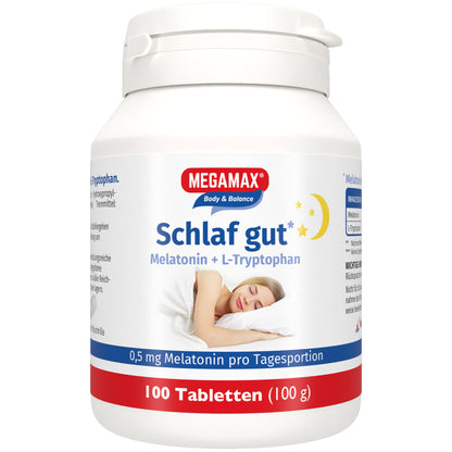 Megamax Schlaf gut Dose Vorderseite