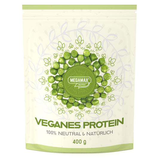 Megamax veganes rotein aus Erbsenproteinisolat 400 g Beutel für Muskelaufbau