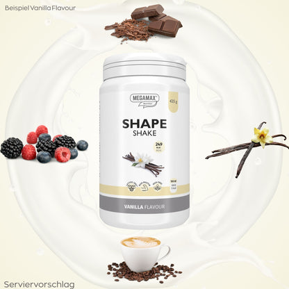 Verschiedene Geschmacksrichtungen Shape Shake MEGAMAX Nutrition